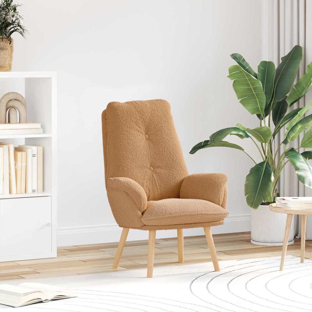 Afslappende stol Beige 69 x 74 x 93 cm Stof