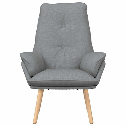 lænestol Lysegrå 69 x 74 x 93 cm Stof og krydsfiner