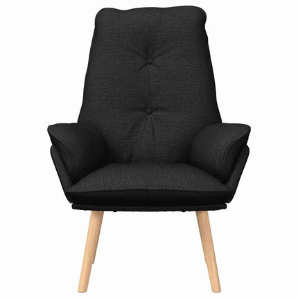 lænestol Sort 69 x 74 x 93 cm Stof og krydsfiner