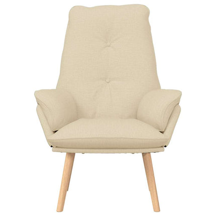 lænestol Creme 69 x 74 x 93 cm Stof og krydsfiner
