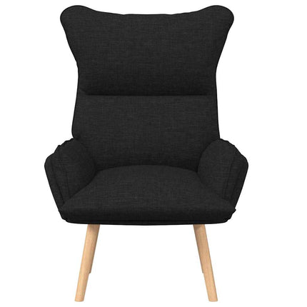 lænestol Sort 69 x 74 x 93 cm Stof og krydsfiner