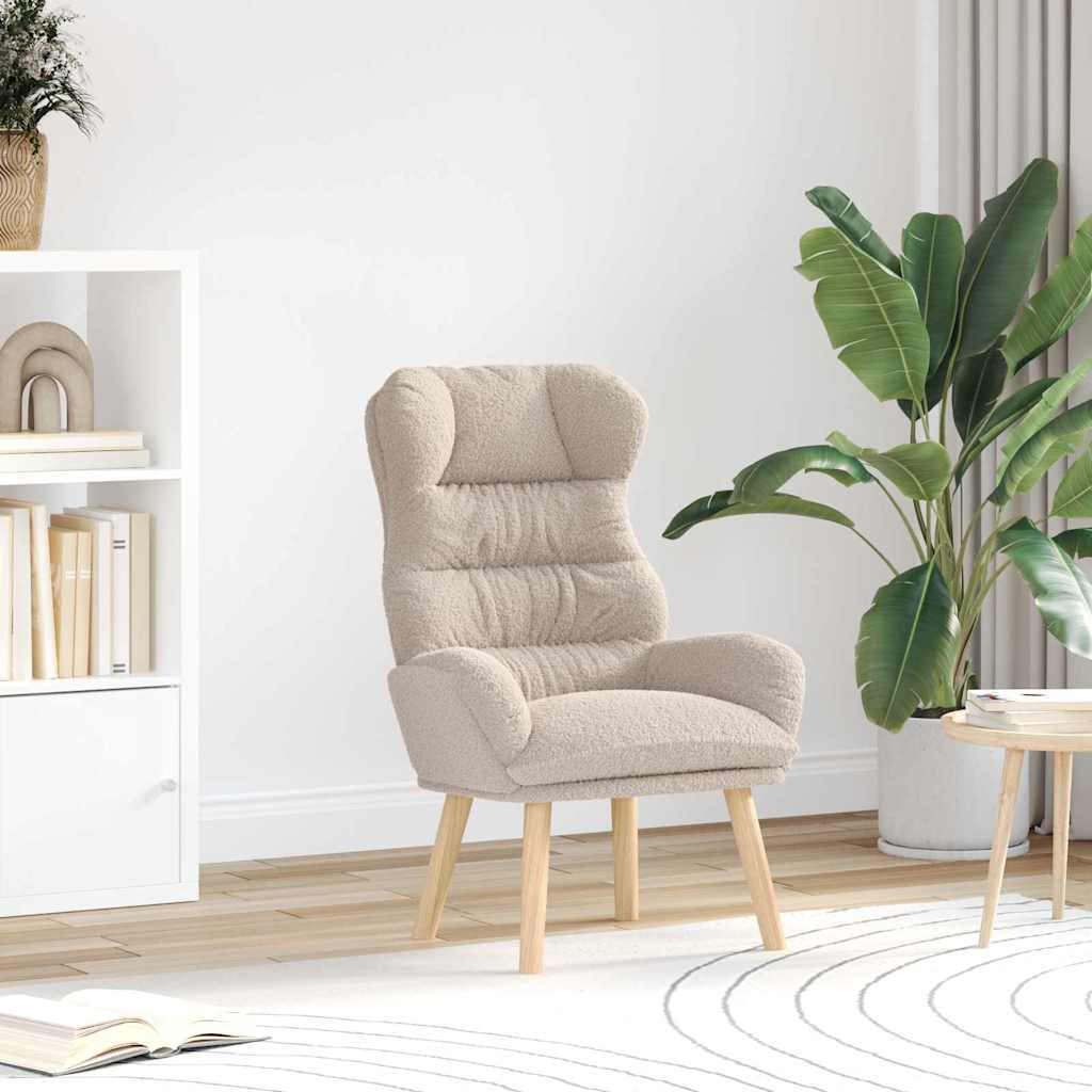 lænestol Lysegrå 69 x 74 x 93 cm Sherpa-stof