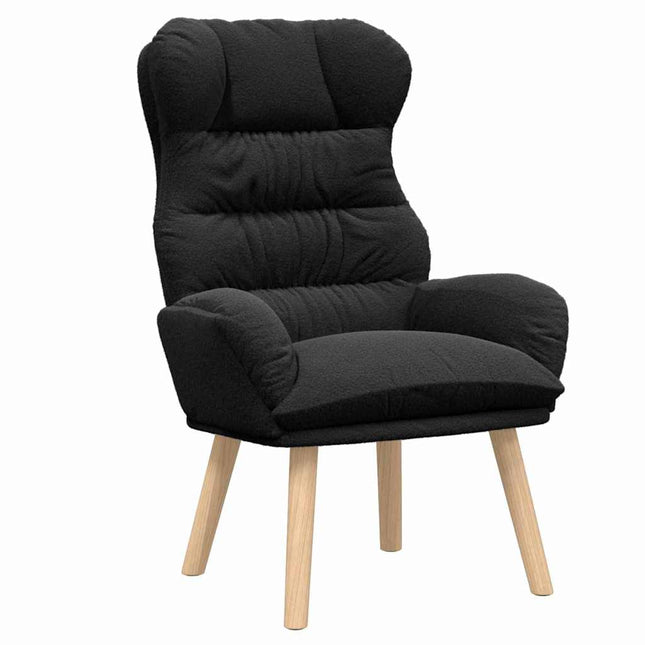 lænestol Sort 69 x 74 x 93 cm Sherpa-stof