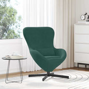 Æggestol Mørkegrøn 63 x 73 x 90 cm Fløjl