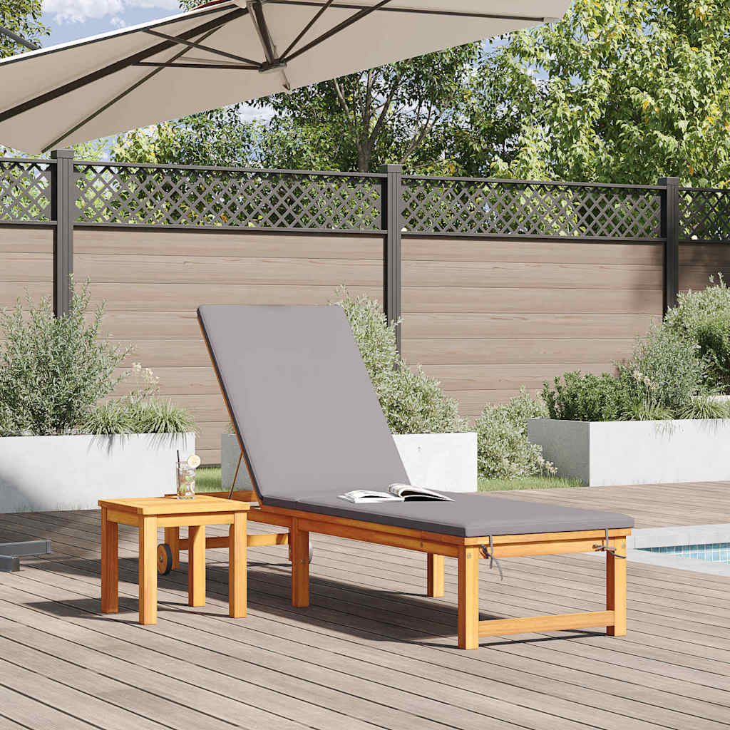 Solstol Brun 202 x 53 x 89 cm Massivt Akacietræ
