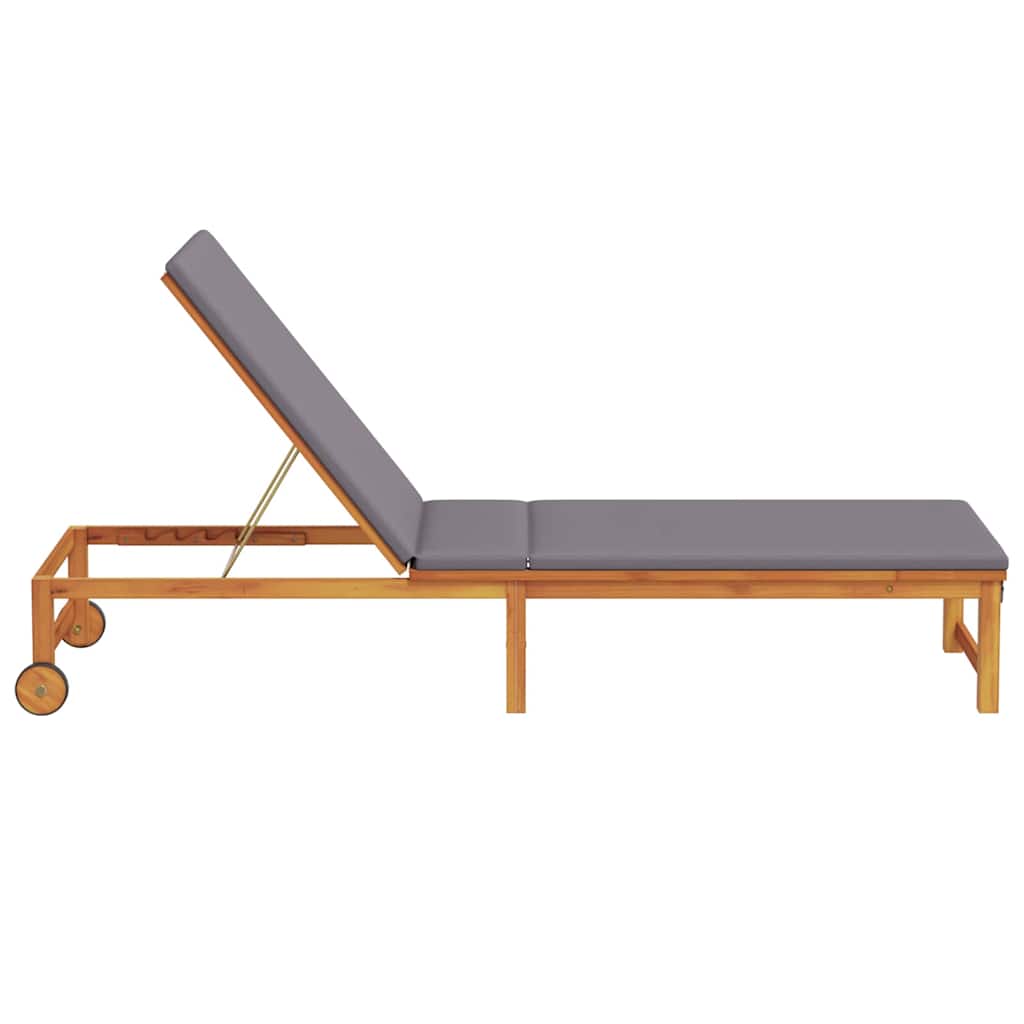 Solstol Brun 202 x 53 x 89 cm Massivt Akacietræ