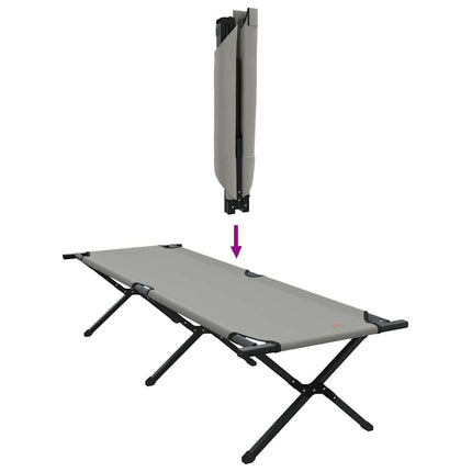 Foldende Camping Seng 2 stk. Grå 193 x 69 x 45 cm Oxford stof