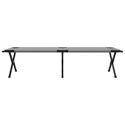 Foldende Camping Seng 2 stk. Grå 193 x 69 x 45 cm Oxford stof