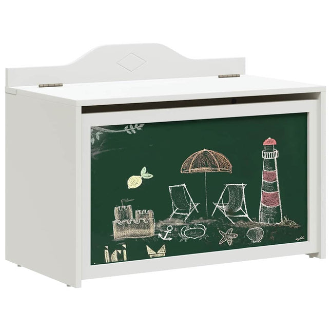 Kasse med opbevaring og tavlefront ROROS Hvid 73 x 40 x 55 cm