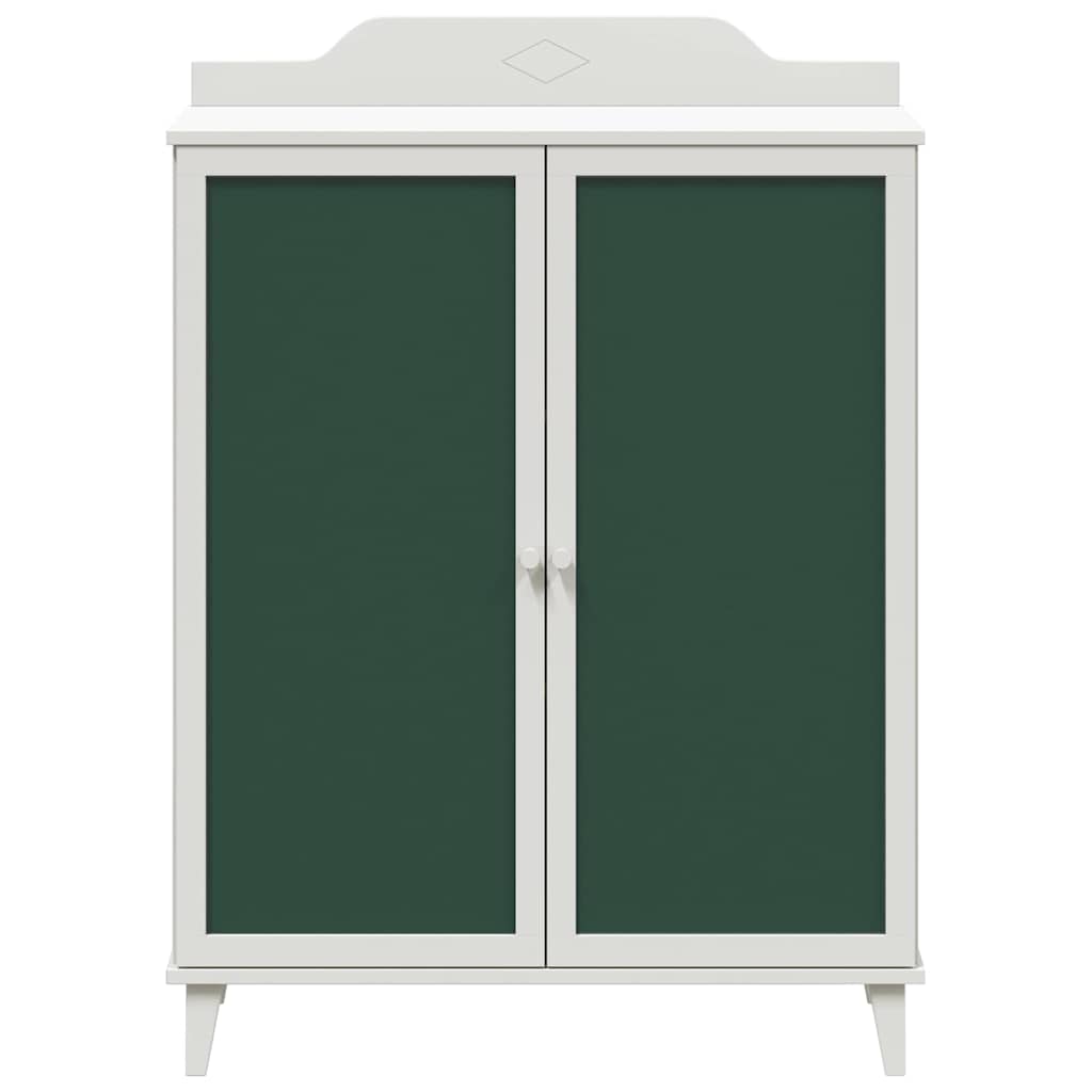 Skab med to døre og kridttavlefront ROROS Hvid 80 x 40 x 110 cm