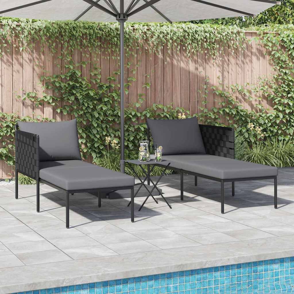 Solseng Antracit 153 x 115 x 69,5 cm Pulverlakeret stål