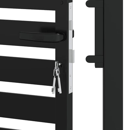 havelåge låsbar 100x150 cm aluminium sort