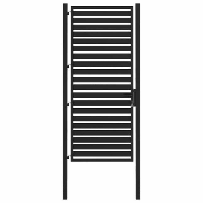 havelåge låsbar 100x200 cm aluminium sort
