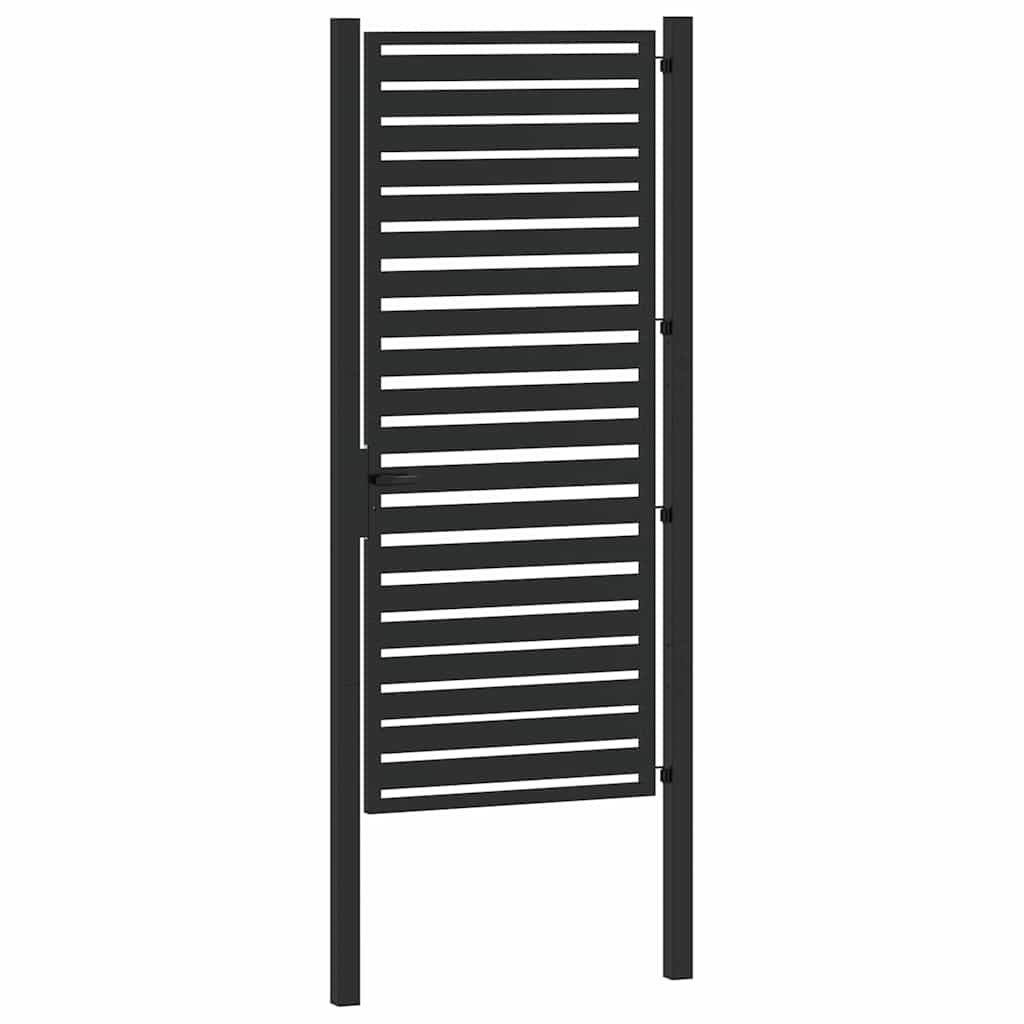 havelåge låsbar 100x200 cm aluminium sort