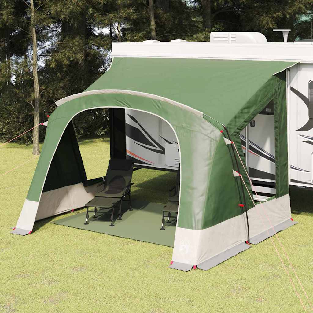 Caravan Telt til 5 Personer med tag Grøn 410 x 275 x 245 cm
