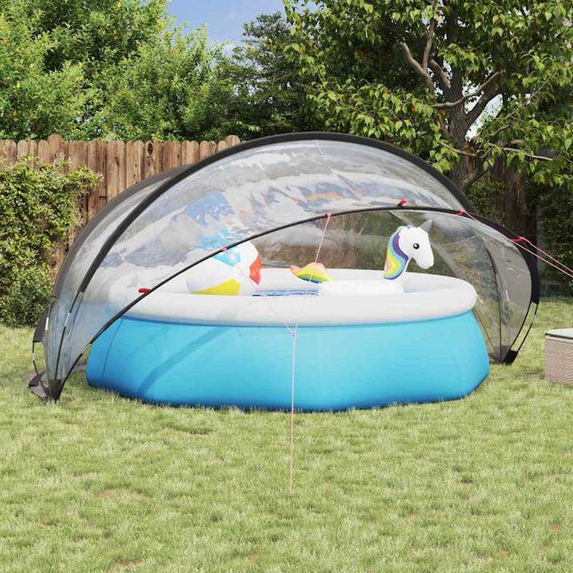 Pool Dome 405 x 405 x 192 cm PVC Transparent