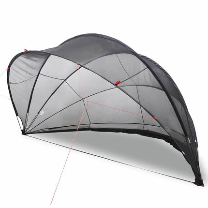 Pool Dome 430 x 430 x 210 cm 185T polyester med PU-belægning