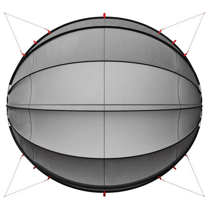 Pool Dome 546 x 516 x 250 cm 185T polyester med PU-belægning