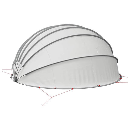 Pool Dome 592 x 590 x 275 cm 185T polyester med PU-belægning