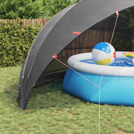 Pool Dome 592 x 590 x 275 cm 185T polyester med PU-belægning