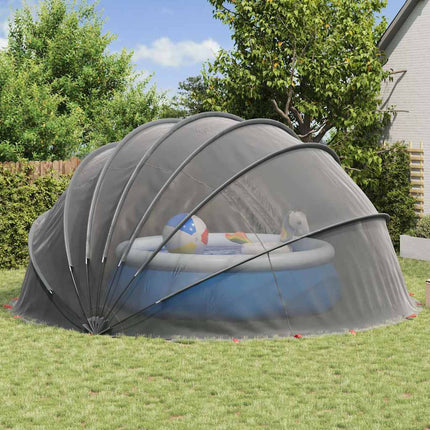 Pool Dome 592 x 590 x 275 cm 185T polyester med PU-belægning