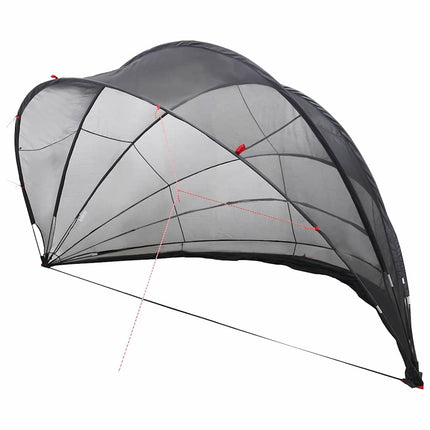 Pool Dome 592 x 590 x 275 cm 185T polyester med PU-belægning
