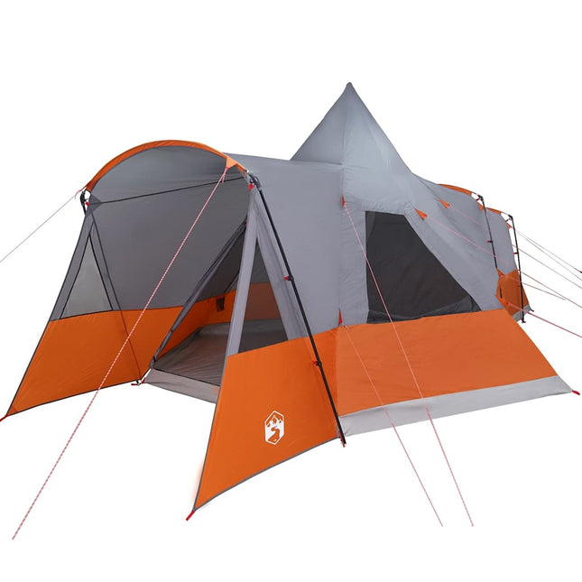 Teepee Telt 8-Personer 8 personer Grå og orange
