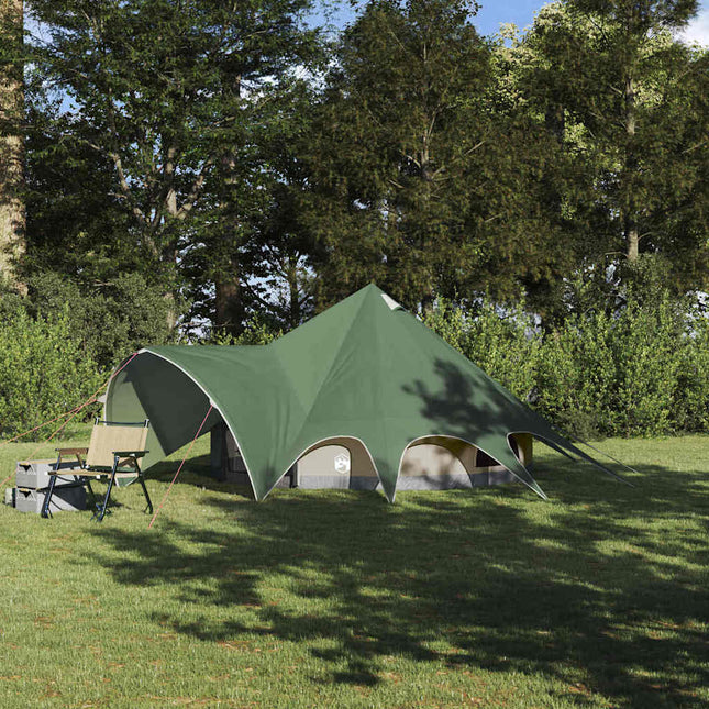 Teepee Telt 3-Person 3-personers Grøn og Grå