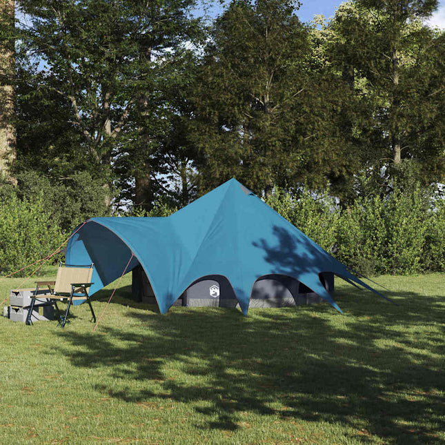 Teepee Telt 3-Person 3-personers Blå og grå