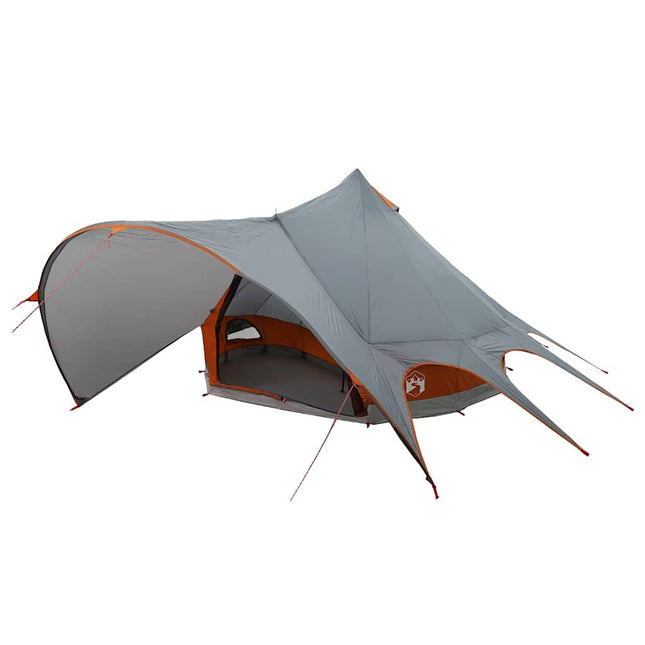 Teepee Telt 3-Person 3-personers Grå og orange
