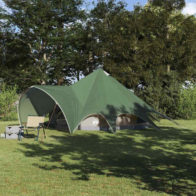 Teepee Telt til 5 Personer 5-personers Grøn og Grå