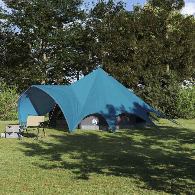 Teepee Telt til 5 Personer 5-personers Blå og grå