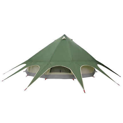 Teepee Telt 7-Personer med tag Grøn og Grå 600 x 600 x 347 cm