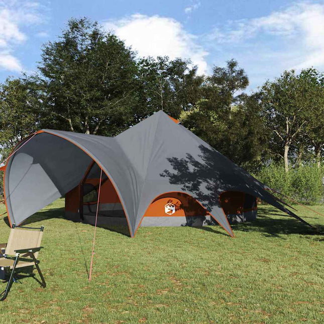 Teepee Telt 7-Personer 7-personers Grå og orange