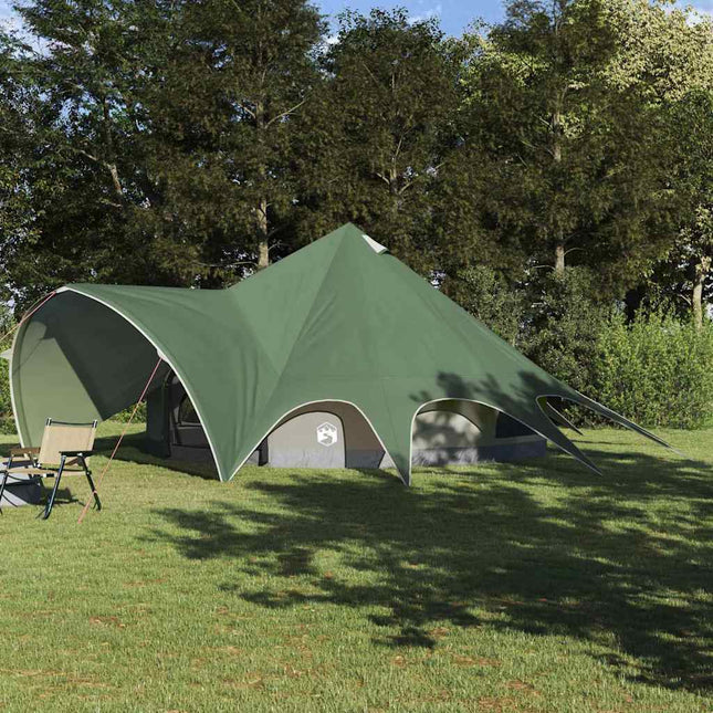 Teepee Telt 9-Personer 9-personers Grøn og Grå