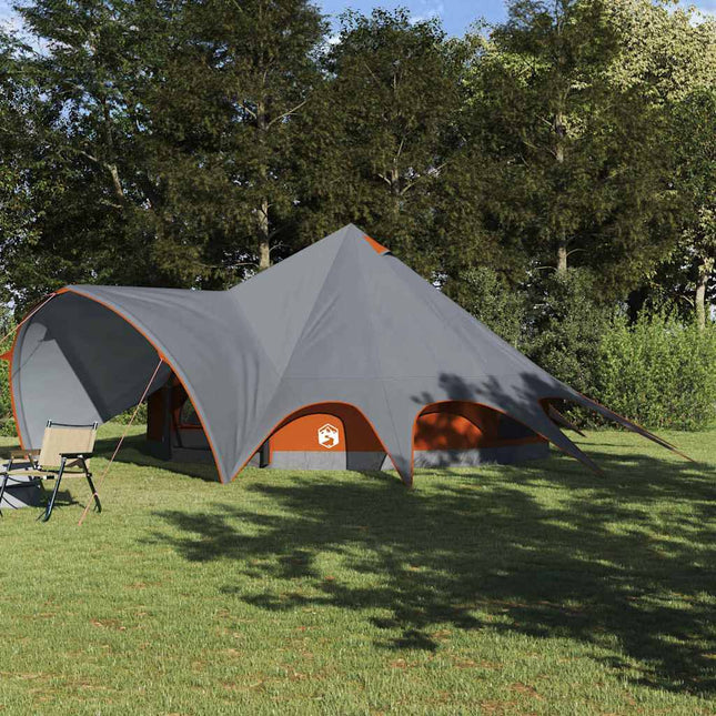 Teepee Telt til 9 personer 9-personers Grå og orange
