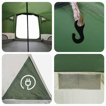 Dome Telt 4-Personer med tag Grøn 505 x 450 x 248 cm