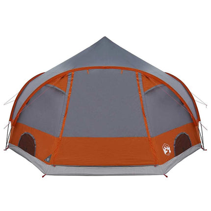 Dome Telt 4-Personer med tag Grå og orange 505 x 450 x 248 cm
