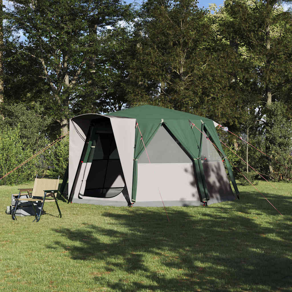 Cabin telt 6-personers med tag - grøn, 425 × 396 × 222 cm