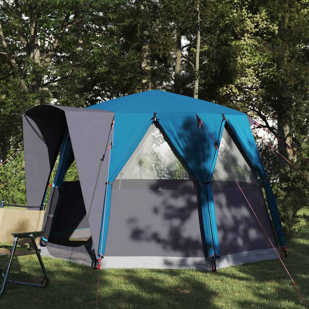 Camping telt til 3 personer Blå og grå 320 x 320 x 203 cm