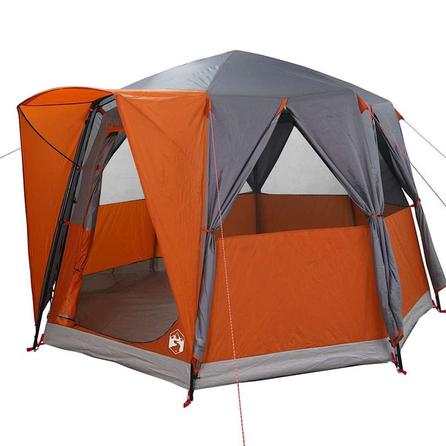Camping telt til 3 personer Grå og orange 320 x 320 x 203 cm