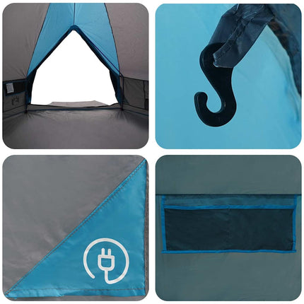 Teepee Telt 10-Personer med tag Blå og grå 567 x 470 x 242 cm