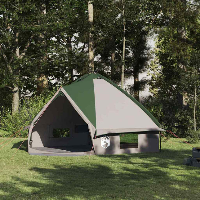 Teepee Telt 8-Personer 8 personer Grøn og Hvid