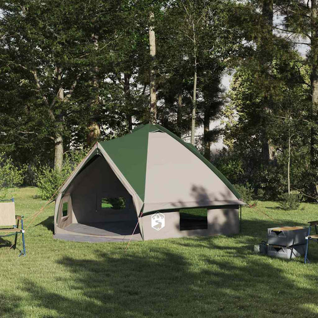Teepee telt til 6 personer 6 personer Grøn og Hvid