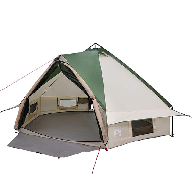 Teepee telt til 6 personer 6 personer Grøn og Hvid