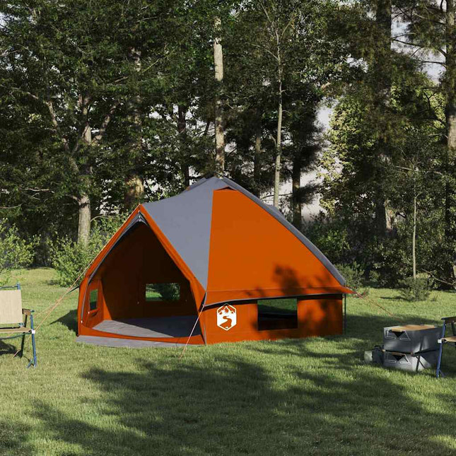 Teepee telt til 6 personer 6 personer Grå og orange