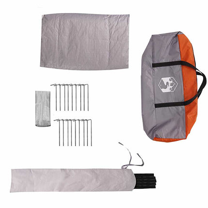 Teepee Telt 4-Person 4 personer Grå og orange