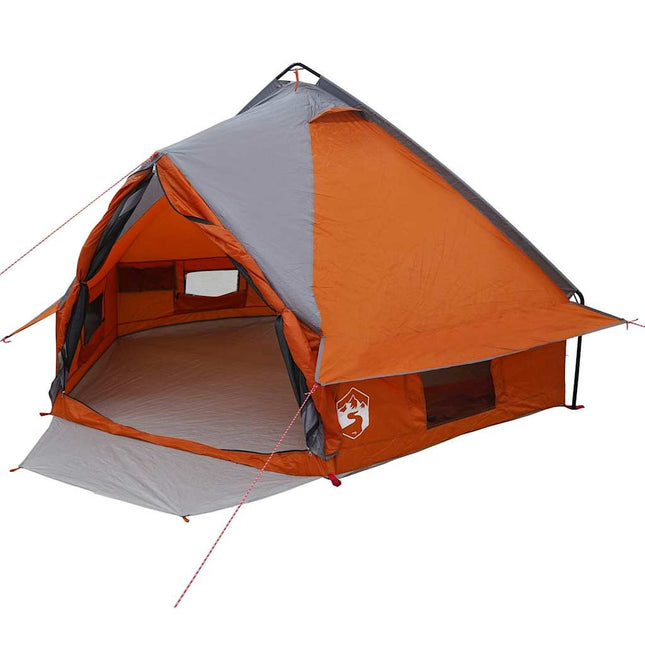 Teepee Telt 4-Person 4 personer Grå og orange