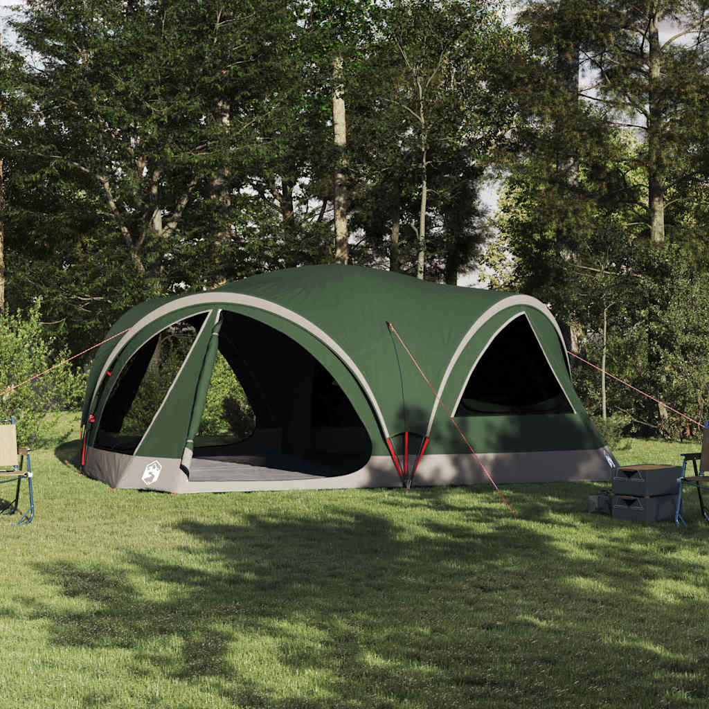 vidaXL Familietelt - Camping telt - 10 personer - grøn/grå
