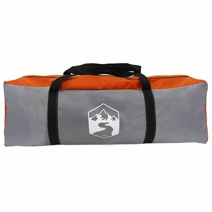 Familietelt til 4 personer Grå og orange 324 x 255 x 230 cm